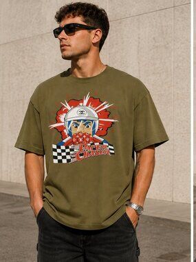 Survival Paper Chaser Graphic T-Shirt Men’s XXL Olive Green 100% Cotton